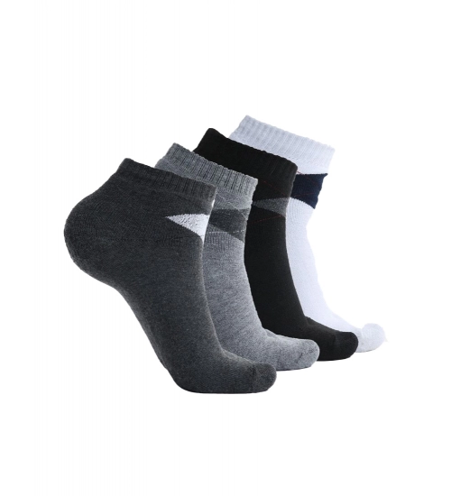 5 Pairs Men's Casual Cotton Blended Solid Mid-Calf length Socks (Assorted)