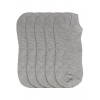 Dropship 5 Pairs Unisex Casual Cotton Blended Solid Ankle length Socks (Light Grey)