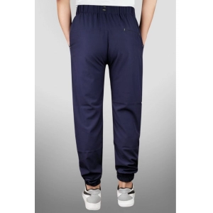 Generic Men's Polyster Solid Track Pant-Lower (Navy Blue)