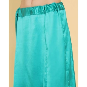 Generic Women's Silk Solid Free Size Petticoat (SeeSaw Green)