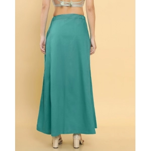 Generic Women's Cotton Solid Free Size Petticoat (Green)