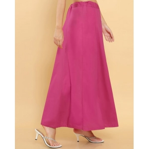 Generic Women's Cotton Solid Free Size Petticoat (Pink)