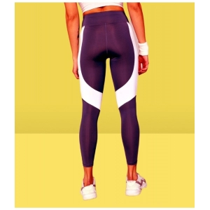 Generic Women's Polyster Solid Sport Leggings (Purple)
