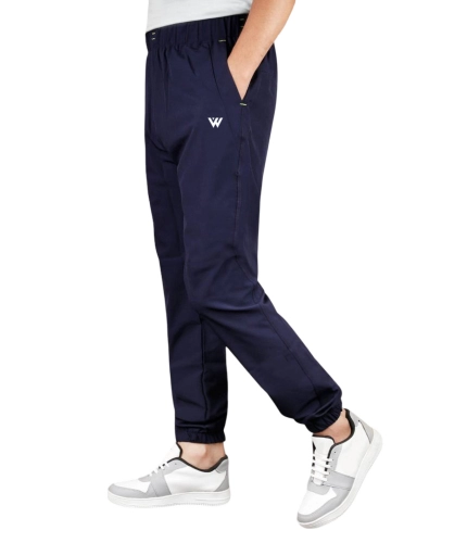 Men's Polyster Solid Track Pant-Lower (Navy Blue)