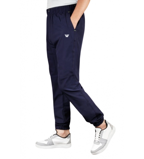Men's Polyster Solid Track Pant-Lower (Navy Blue)