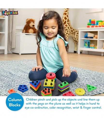 Fun And Learning Geometrics Square-Educational Learning Toy (Assorted)