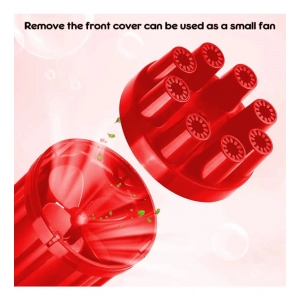 Generic Pack Of_2 Electric Gatling Bubble Gun with 8 Hole For Kids (Assorted)