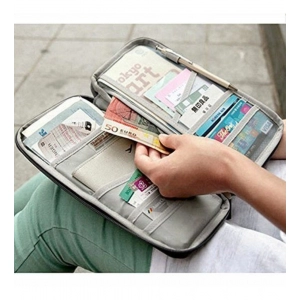 Generic Passport Holder, Passport Wallet, Travel Wallet Envelope Flip Cover Case Pouch As Well As for Credit Cards (Assorted)