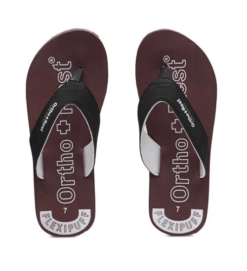 Unisex Rubber Comfortable Orthopedic Doctor Slipper and Flip Flops (Maroon)