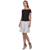 Dropship Women's Cotton Blend Solid Short Sleeves Dress (Black)