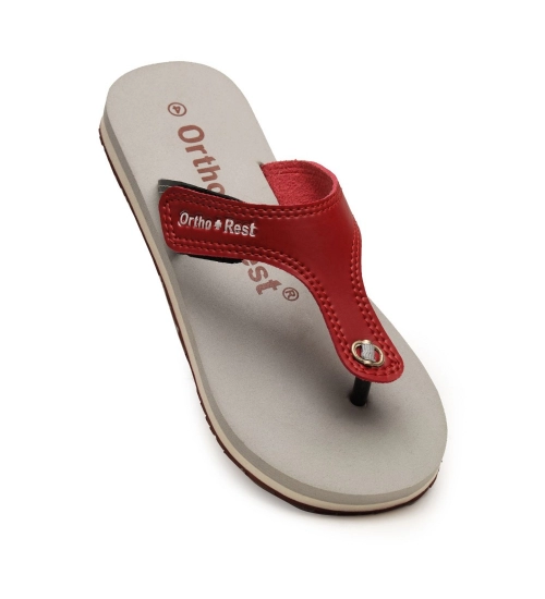 Unisex Rubber Comfortable Orthopedic Doctor Slipper and Flip Flops (Maroon)