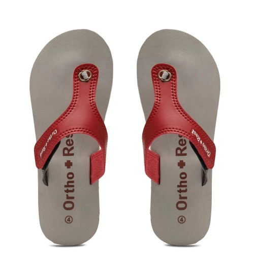 Unisex Rubber Comfortable Orthopedic Doctor Slipper and Flip Flops (Maroon)