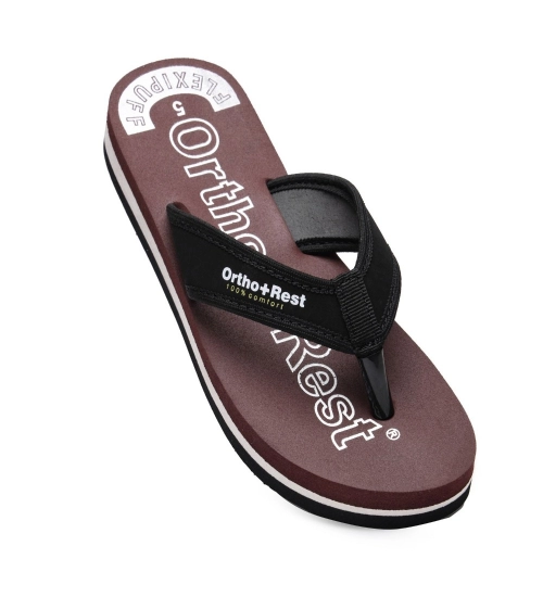 Unisex Rubber Comfortable Orthopedic Doctor Slipper and Flip Flops (Maroon)