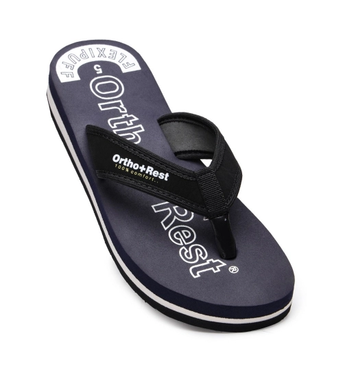 Unisex Rubber Comfortable Orthopedic Doctor Slipper and Flip Flops (Blue)