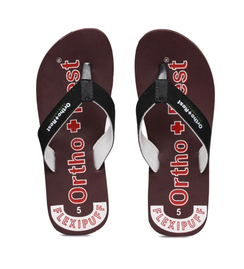 Unisex Rubber Comfortable Orthopedic Doctor Slipper and Flip Flops (Maroon)