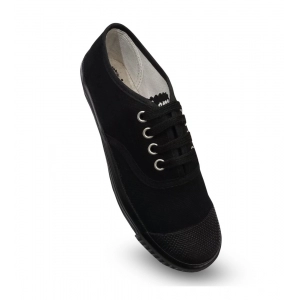 Generic Unisex Cotton School Shoe Lace-Up (Black)