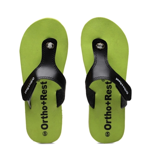 Unisex Rubber Comfortable Orthopedic Doctor Slipper and Flip Flops (Green)