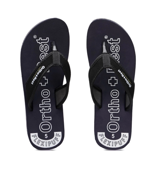 Unisex Rubber Comfortable Orthopedic Doctor Slipper and Flip Flops (Blue)