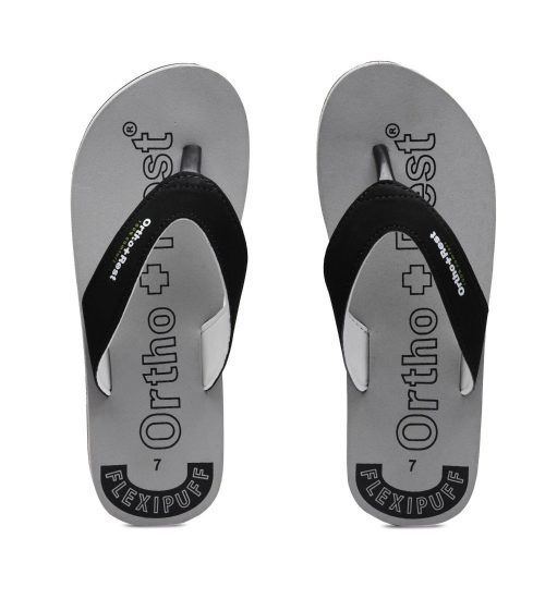 Unisex Rubber Comfortable Orthopedic Doctor Slipper and Flip Flops (Grey)