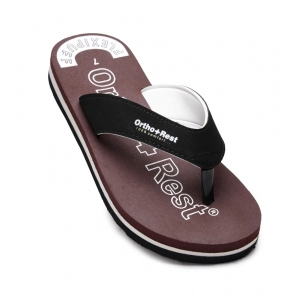 Generic Unisex Rubber Comfortable Orthopedic Doctor Slipper and Flip Flops (Maroon)