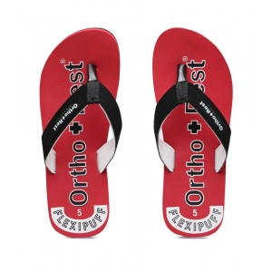 Generic Unisex Rubber Comfortable Orthopedic Doctor Slipper and Flip Flops (Red)