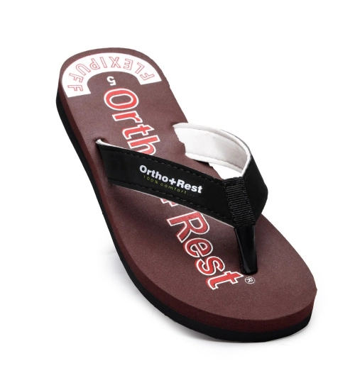 Unisex Rubber Comfortable Orthopedic Doctor Slipper and Flip Flops (Maroon)
