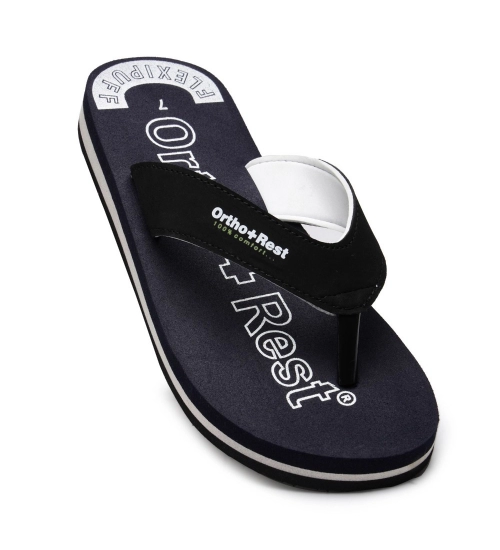 Unisex Rubber Comfortable Orthopedic Doctor Slipper and Flip Flops (Blue)