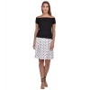 Dropship Women's Cotton Blend Solid Short Sleeves Dress (Black)