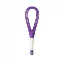 Pack Of_5 Fold Able Plastic Whisk Beater Hand Blender Mixer Froth Whisker Lassi Maker (Color:Assorted)