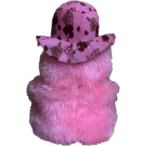 Generic Cap Teddy bear (Pink)