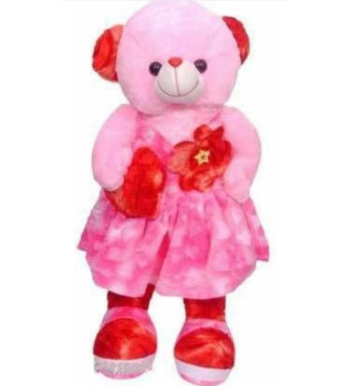 Standing Teddy Bear Stuffed Toys (Pink)