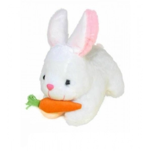 Generic Rabbit with Carrot Lovable Toy (White)