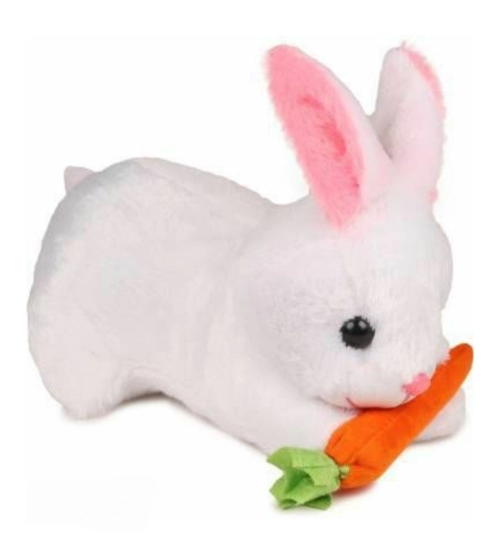 Rabbit with Carrot Lovable Toy (White)