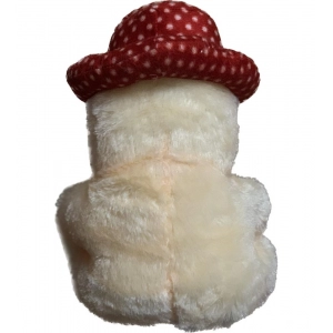 Generic Cap Teddy Bear with Heart (Cream)