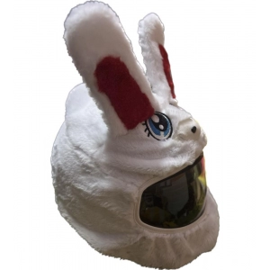 Generic Plush Animal Helmet Covers (White)
