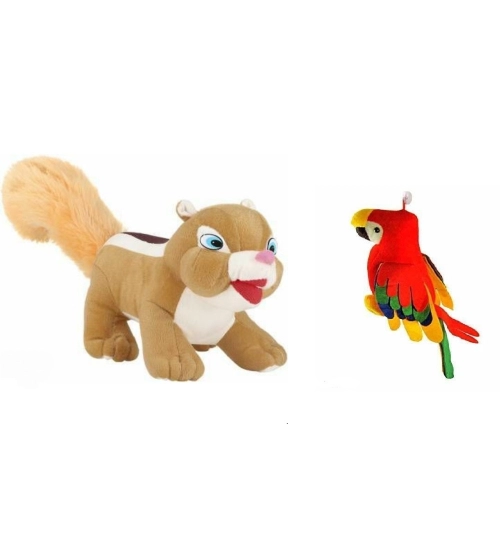 Squirrel Animal Stuffed Plush Toy (Brown)