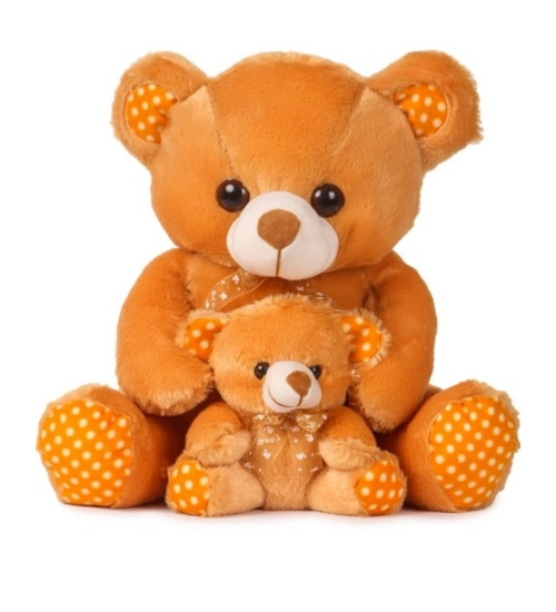 Mother And Baby Teddy Bear (Brown)