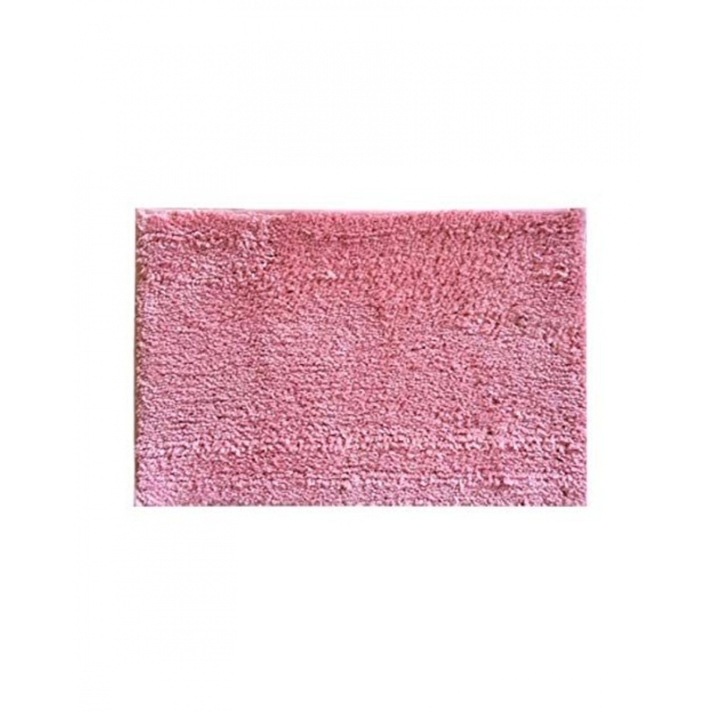 Generic Solid Polyester Bathmat (Pink)