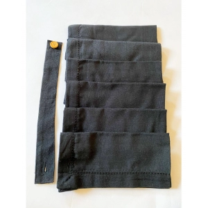 Generic Solid Cotton Napkins Sets (Black)