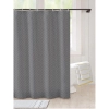 Dropship Waves Polyester Plain Shower Curtains with Plastic Eyelets (Dark Grey)