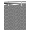 Dropship Waves Polyester Plain Shower Curtains with Plastic Eyelets (Dark Grey)