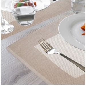 Generic Ribbed Cotton Place Mats Sets (Cream)