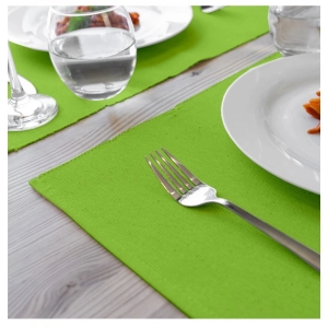 Generic Solid Cotton Place Mats Sets (Green)