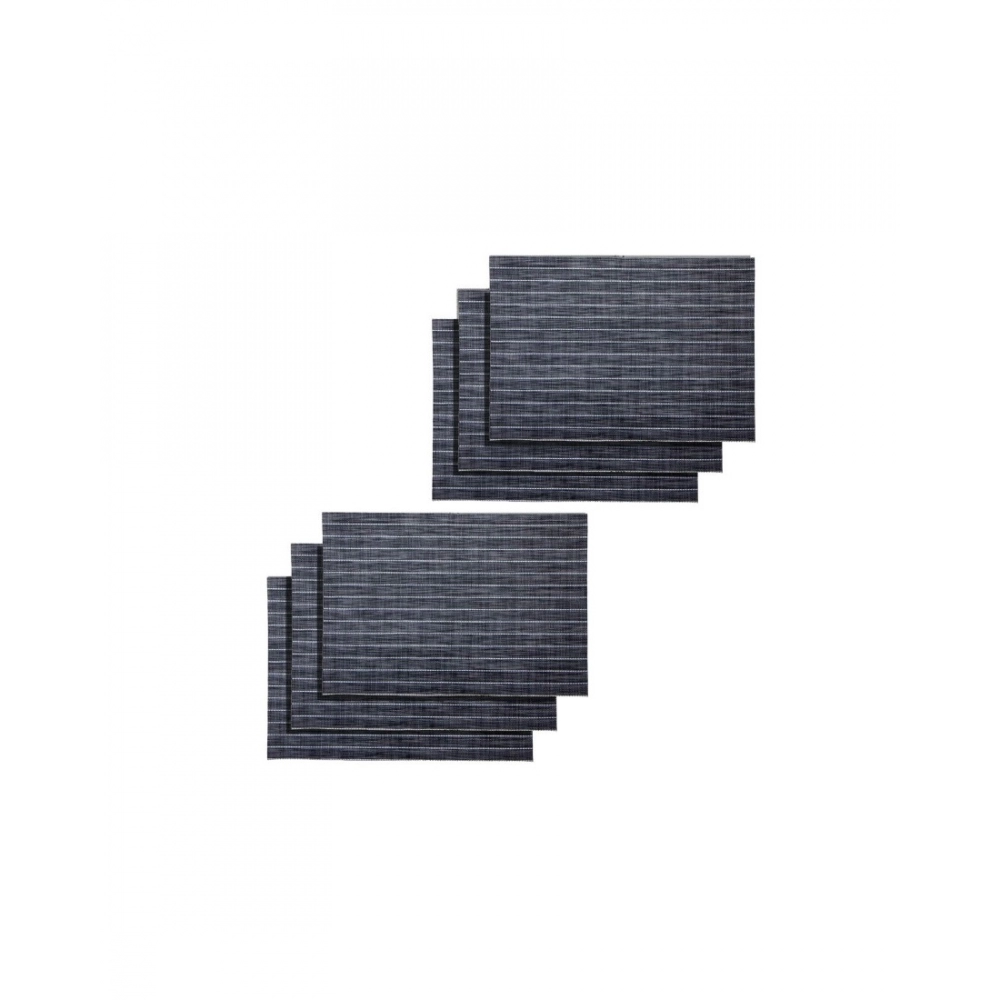 Generic striped Vinyl Place Mats Sets (Black & White)