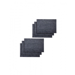 Generic striped Vinyl Place Mats Sets (Black & White)