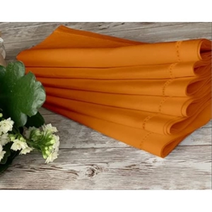 Generic Solid Cotton Napkins Sets ( Orange)