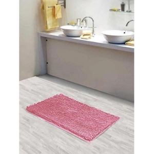 Generic Solid Polyester Bathmat (Pink)
