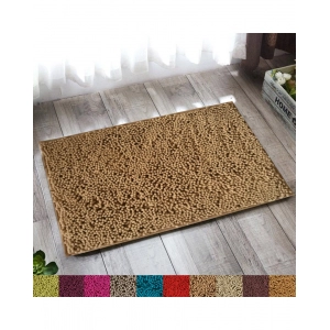 Generic Solid Polyester Bathmat (Beige)