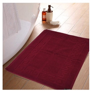 Generic Solid Cotton Hotel Bathmats (Maroon)