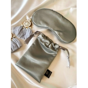 Generic Solid Satin Silk Eyemasks (Grey)